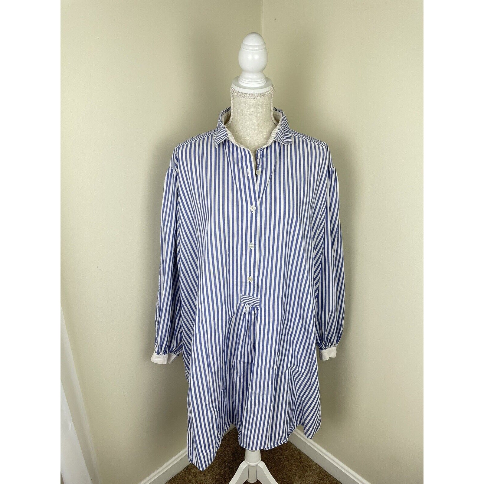 VICTORIA SECRET VINTAGE GOLD LABEL WOMENS OVERSIZED SLEEPING SHIRT XL BOYFRIEND
