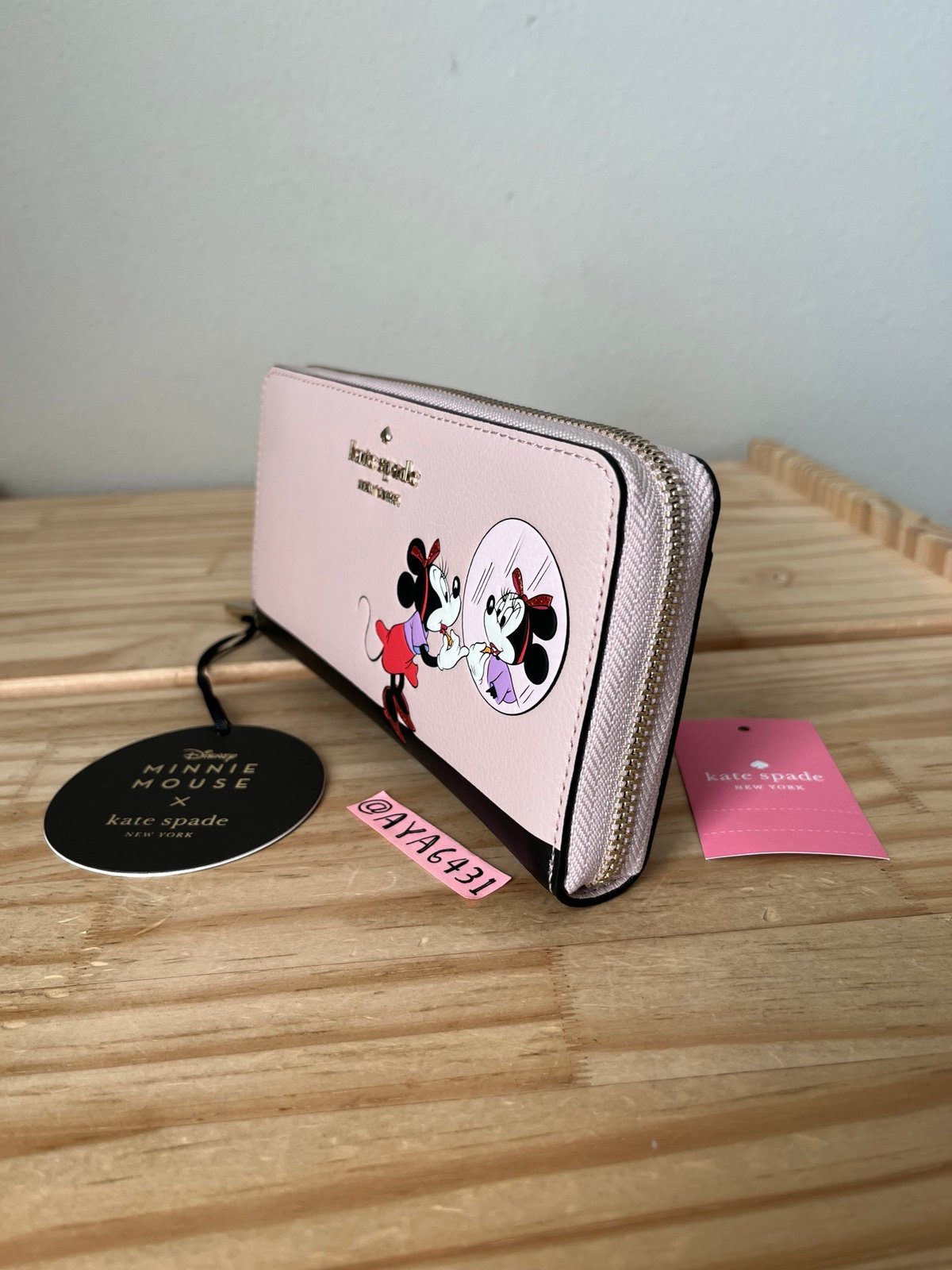 Kate Spade Minnie X Disney large continental wallet