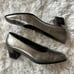 Salvatore Ferragamo Leather Square Toe Pumps