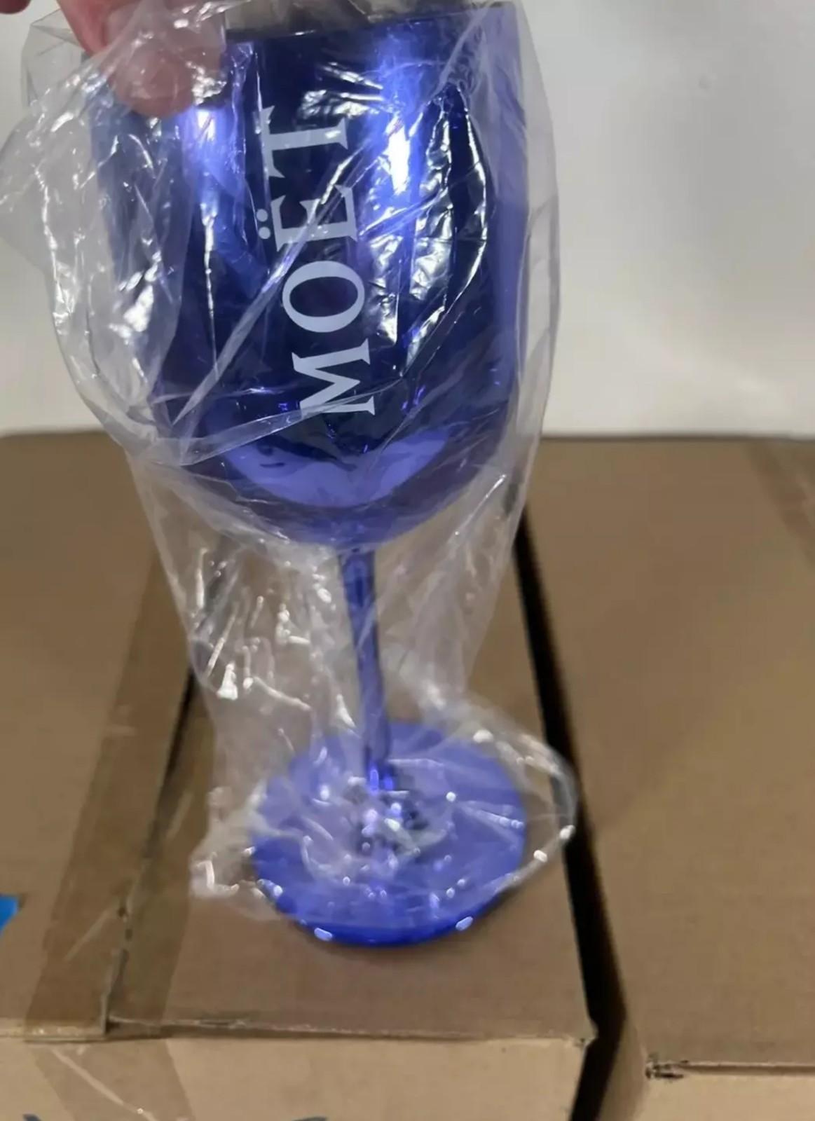 12 Moet & Chandon Blue Imperial Acrylic Champagne Glass