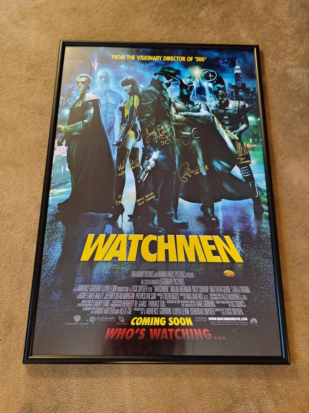 Watchmen Signed Cast Signed Poster 27x40