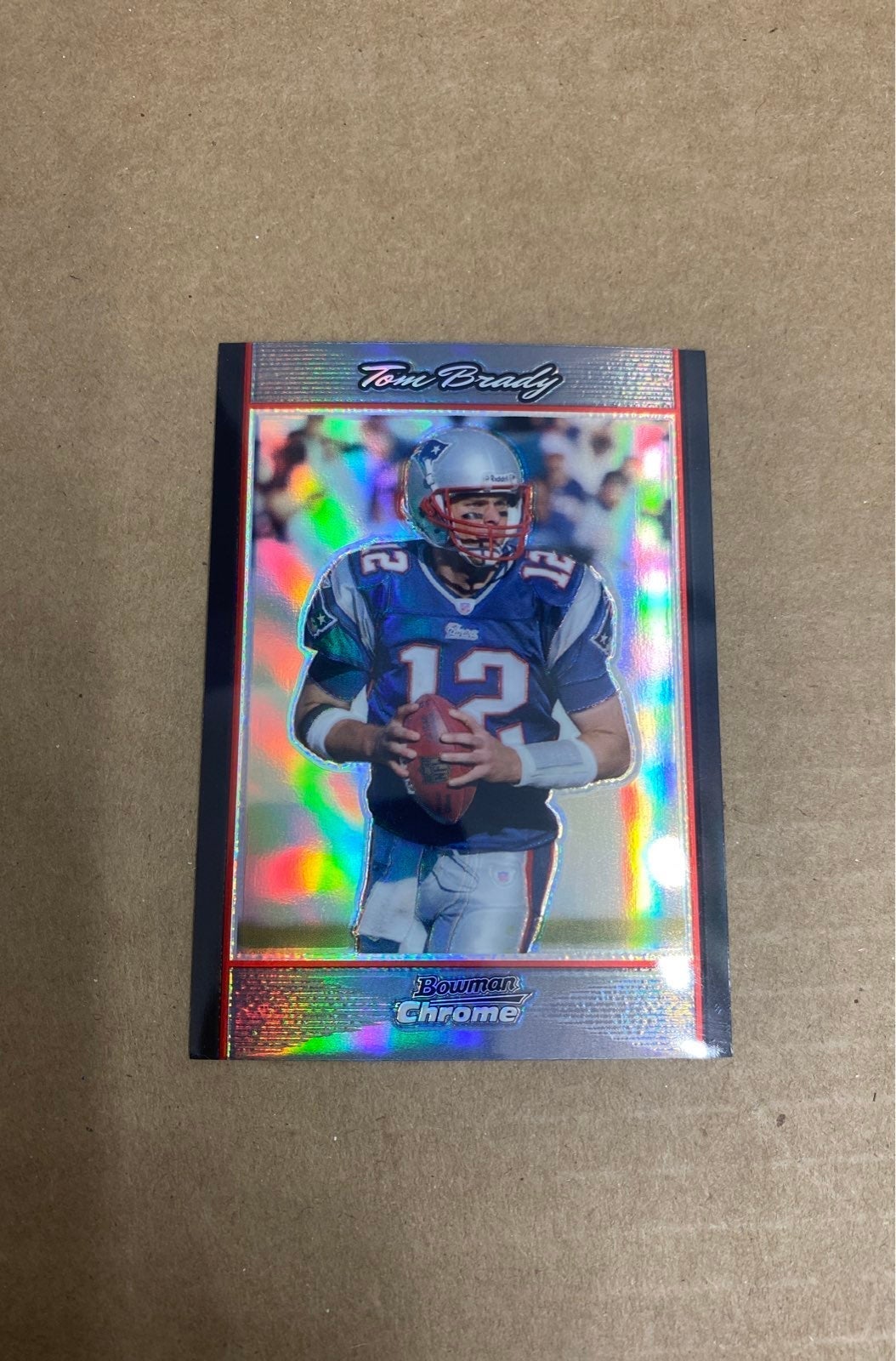 2007 Bowman Chrome refractor BC172 Tom Brady
