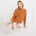 Madewell Hemp-Cotton Mockneck Sweatshirt Size Small