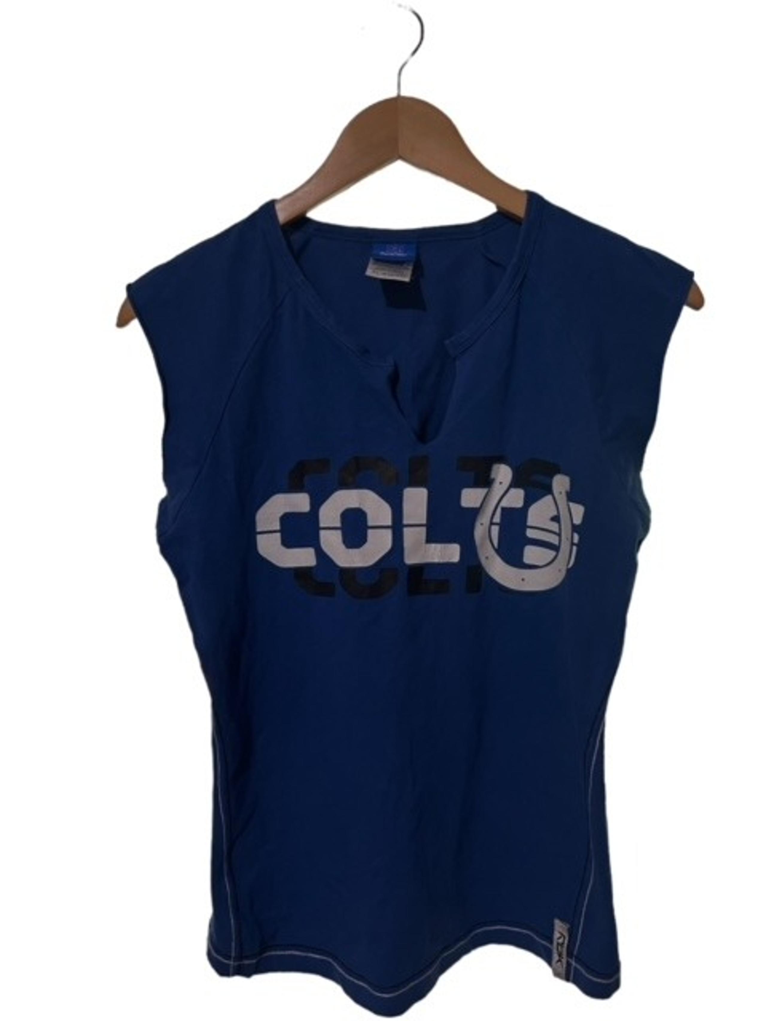 NFL Vintage Women's Indianapolis Colts Sleeveless Tee Shirt - Size XL