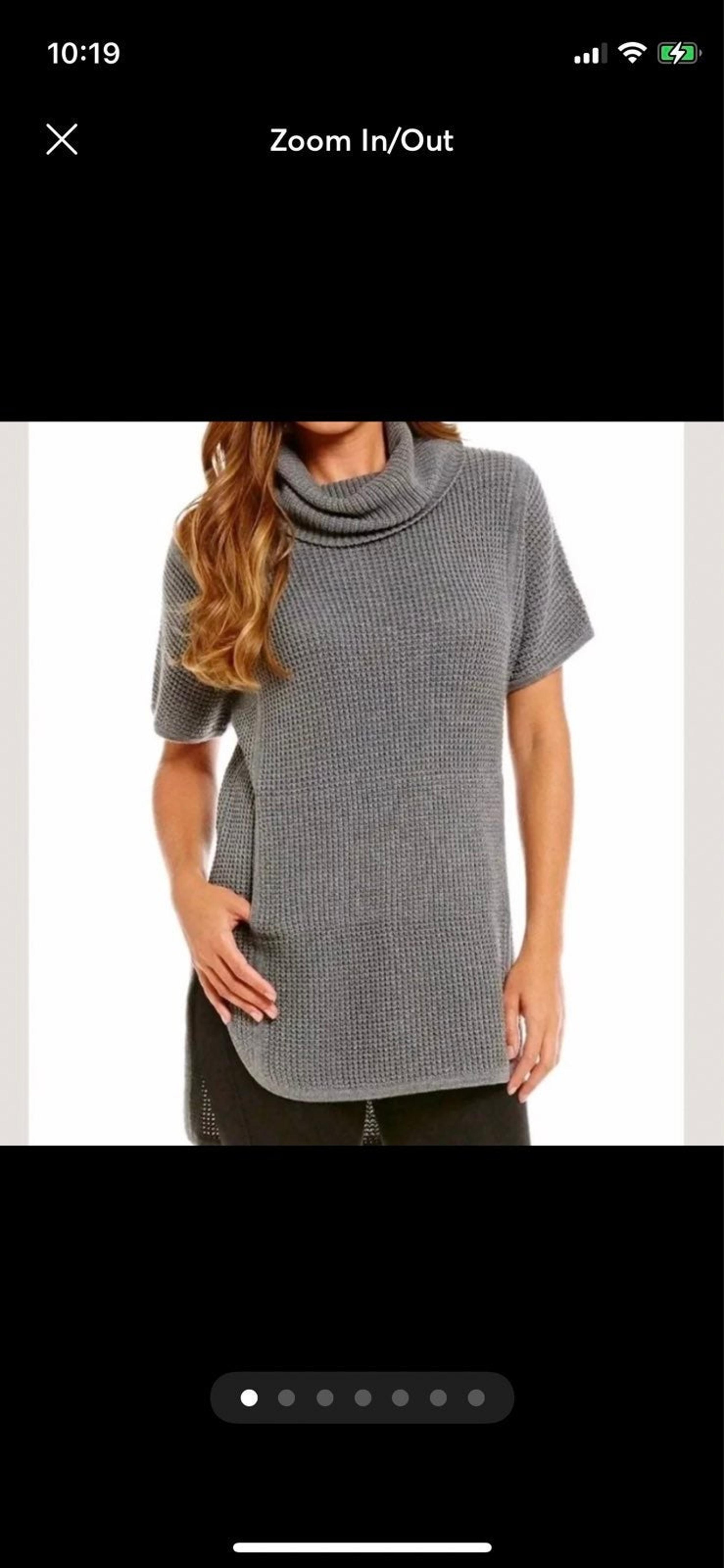 UGG Shelby gray tunic cowl neck sweater