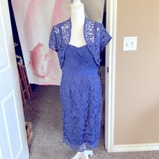 NWT Adrianna Papell two-piece set lace dress