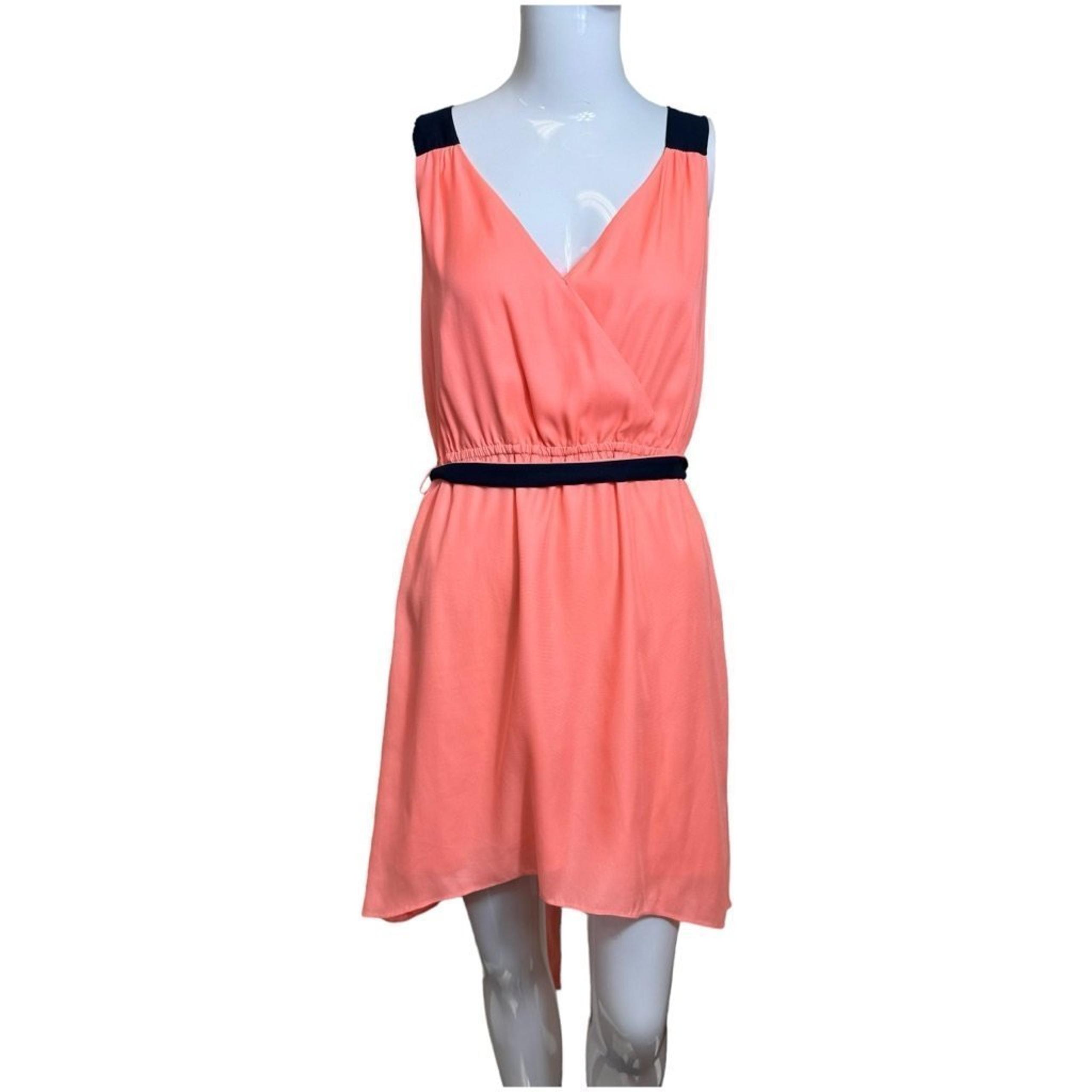 American Eagle Outfitters size XS orange and black open back dress