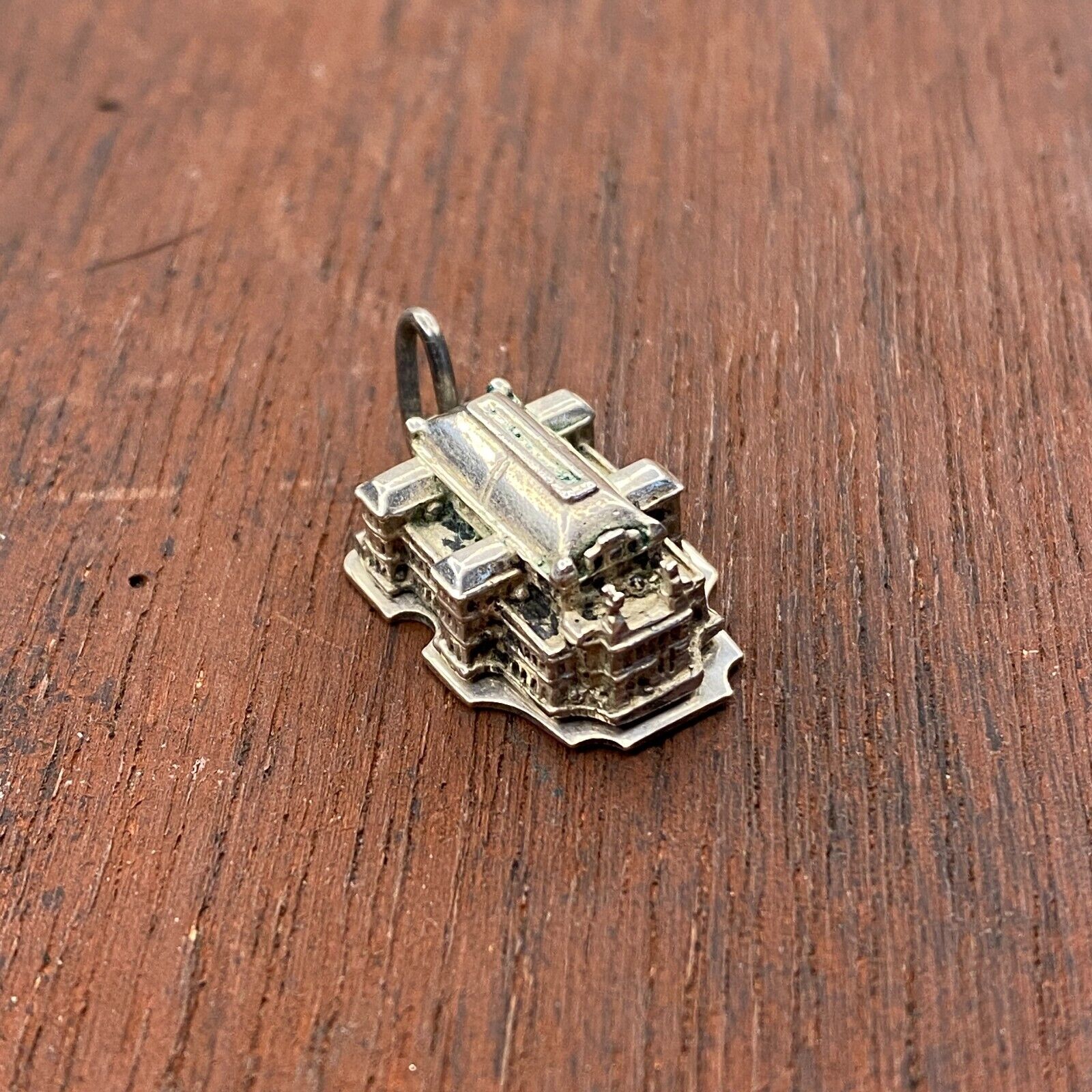 Vintage 925 Sterling Silver Vienna State Opera House Opens Pendant Charm