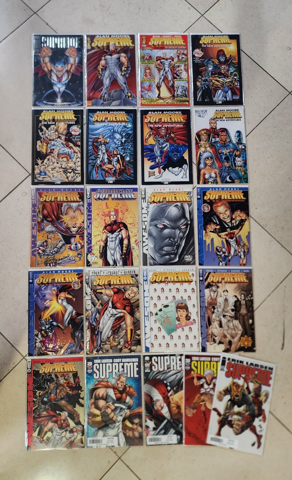 Supreme Comic Lot of 21 NM Alan Moore HTF Image Larson 1992 2013