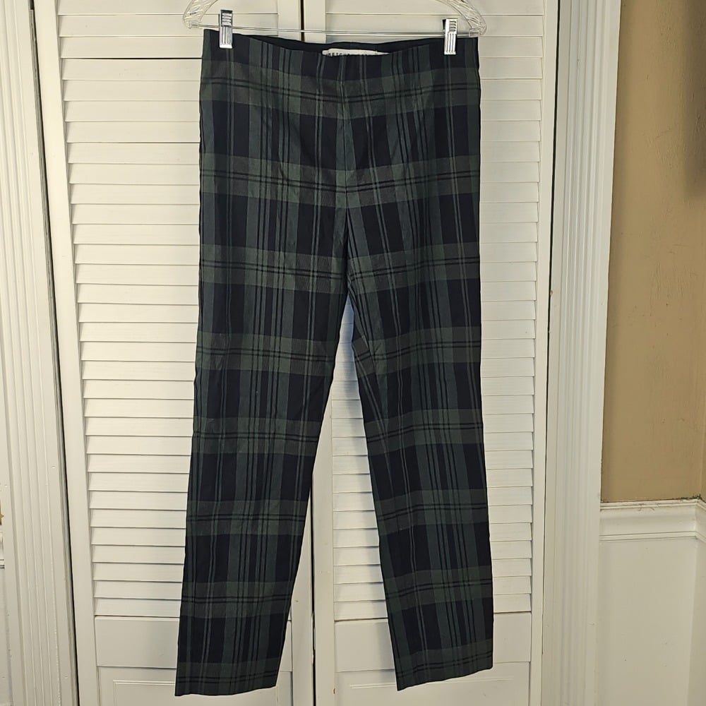 Gretchen Scott Womens Blue Green Multi Melville Tantan Gripeless Pants Large