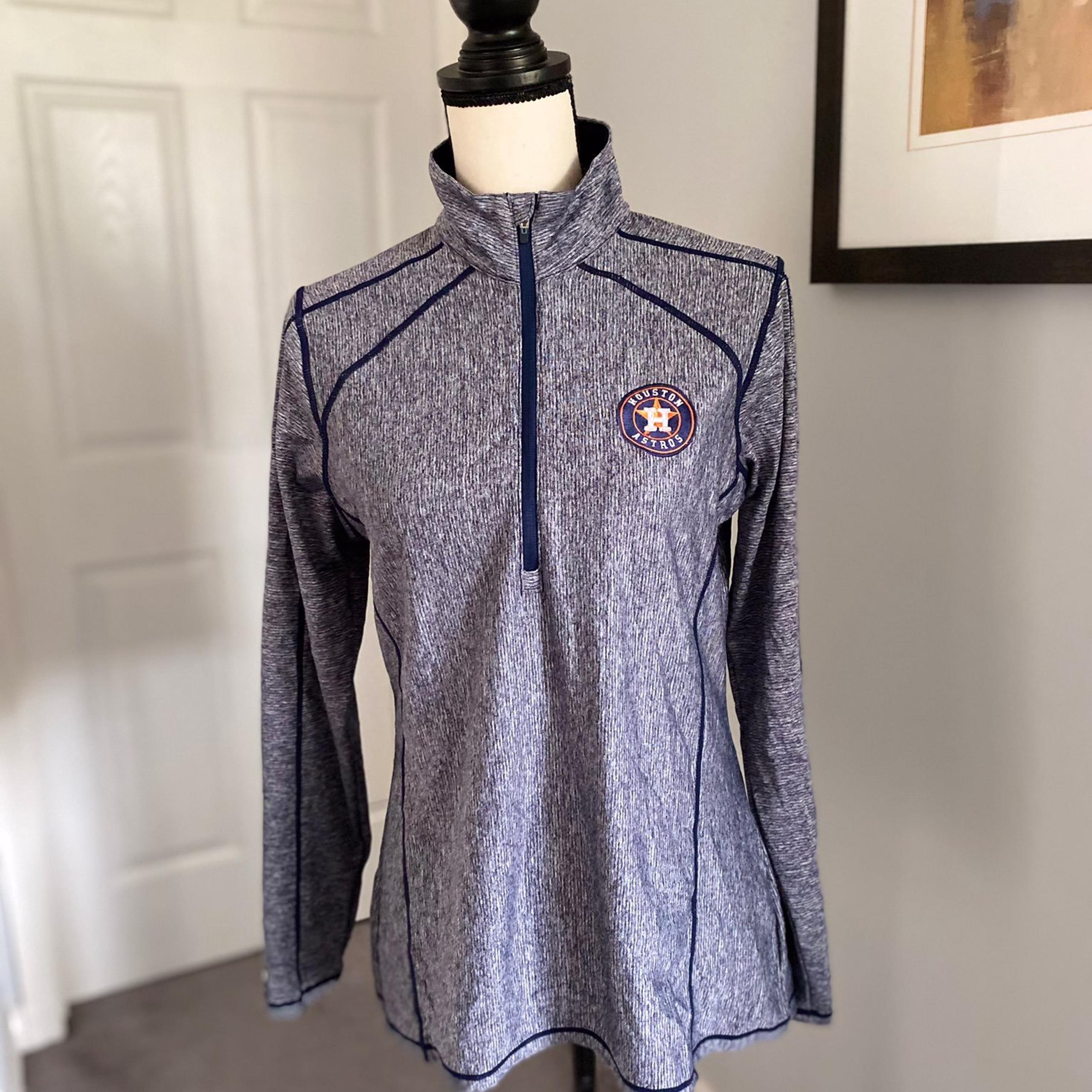 Astros Antigua half zip women jacket. M