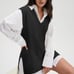 DEEP SELF Women’s Black Sweater Vest Size:M V-Neckline (NWT).