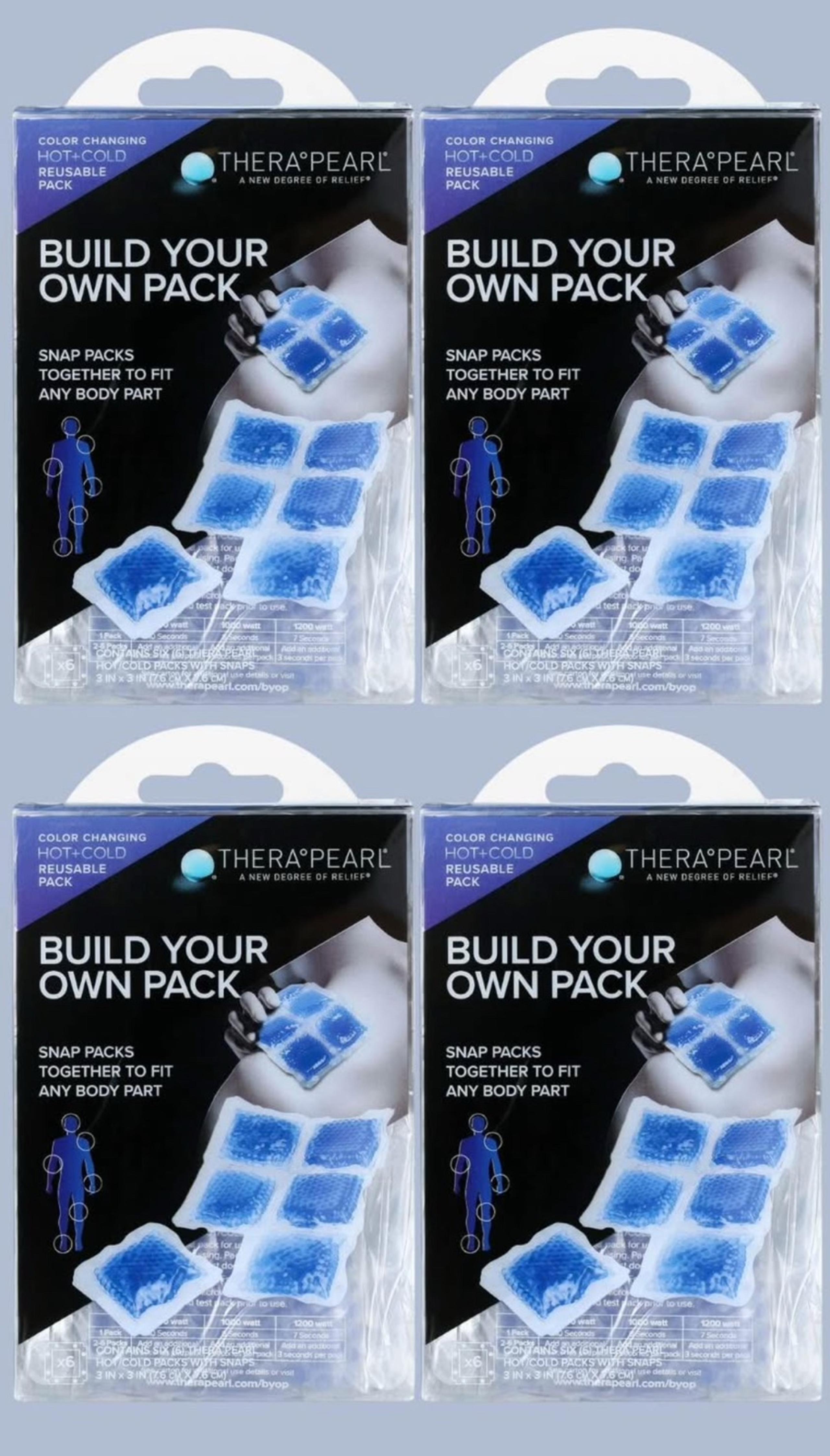 NEW TheraPearl Color Changing Hot + Cold Reusable Pain Relief Patches