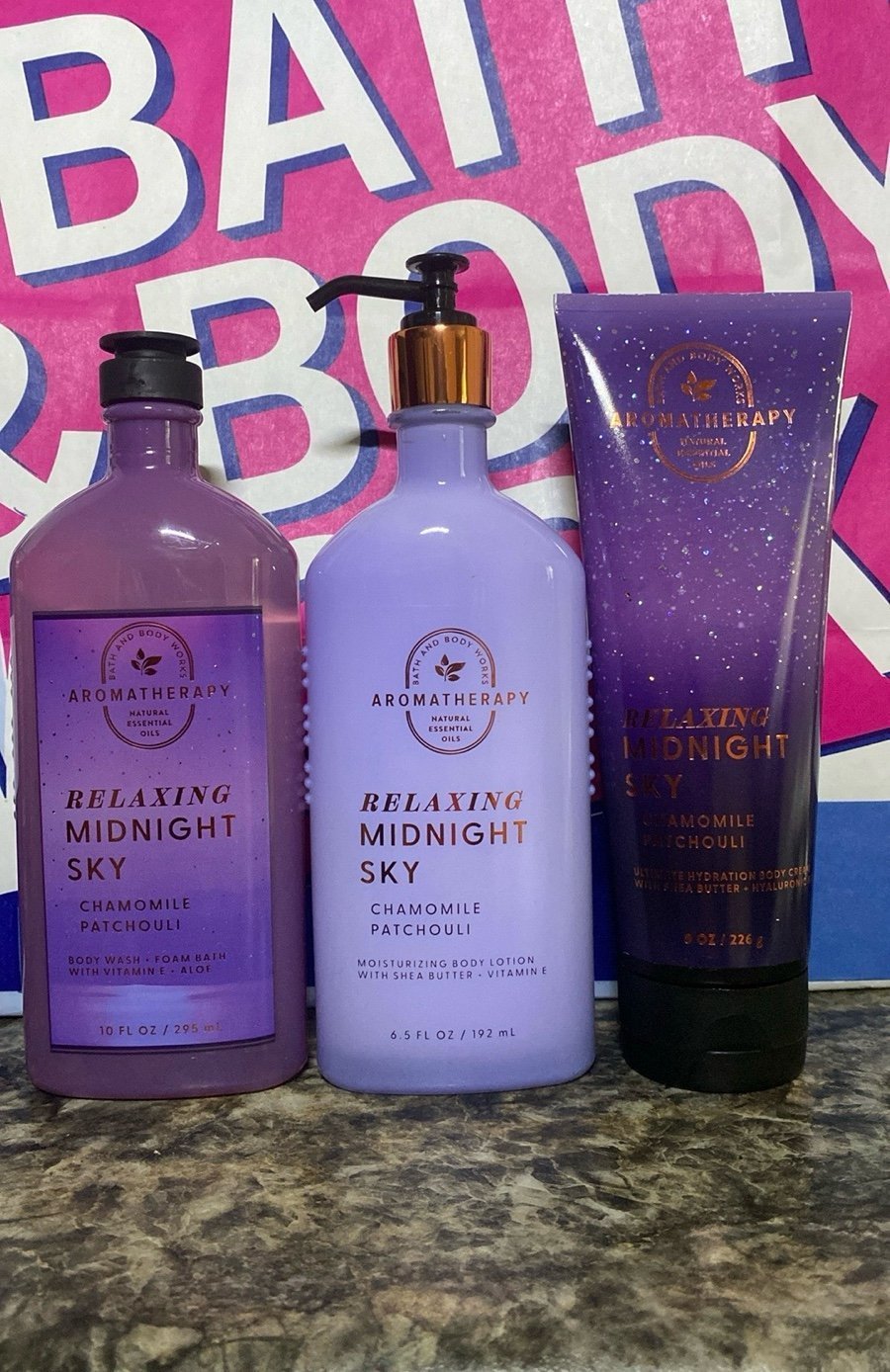 Aromatherapy Relaxing Midnight Sky Chamomile & Patchouli set