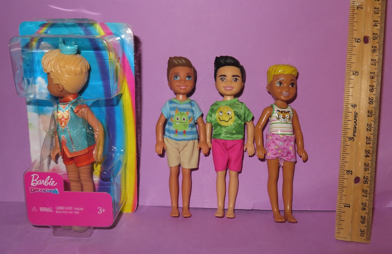 Barbie Chelsea Boy Lot Doll Dreamtopia Prince Brother GXT37 Darrin Monster