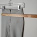 NWOT RARE Daisy Gray Taupe Zip-Up Front Stitch Design Leggings Nylon Spandex S