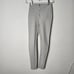 NWOT RARE Daisy Gray Taupe Zip-Up Front Stitch Design Leggings Nylon Spandex S