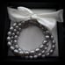 HONORA CULTURED 7-8mm SILVER SHEEN RINGED PEARLS BRACELETS / Set Of 3 / NIB