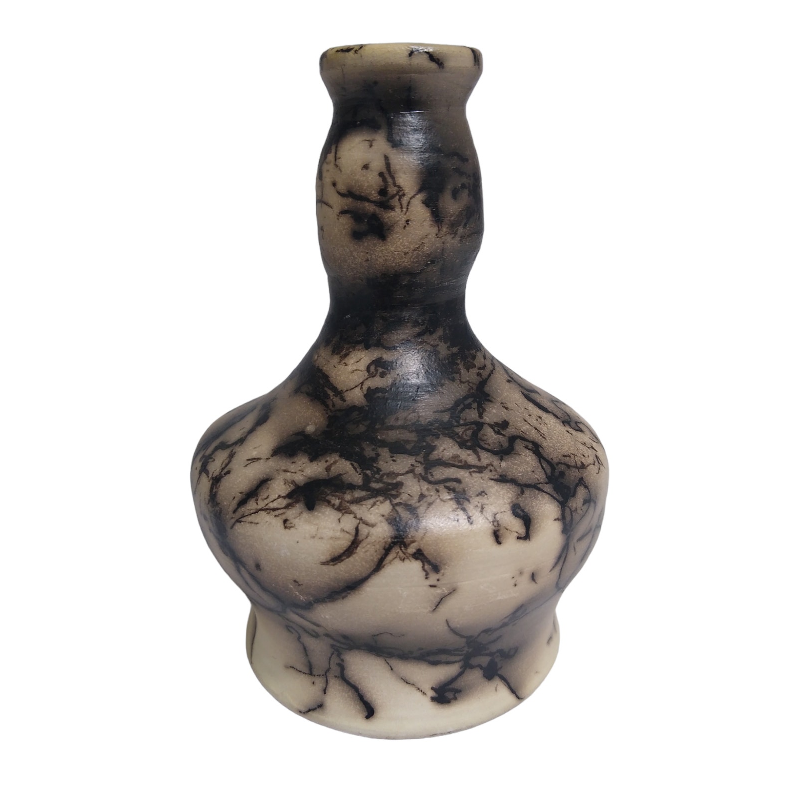 Navajo Horse Hair Pottery Vase Artist Signed