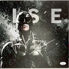 Christian Bale Signed The Dark Knight Rises 11x14 Photo A Autograph JSA COA
