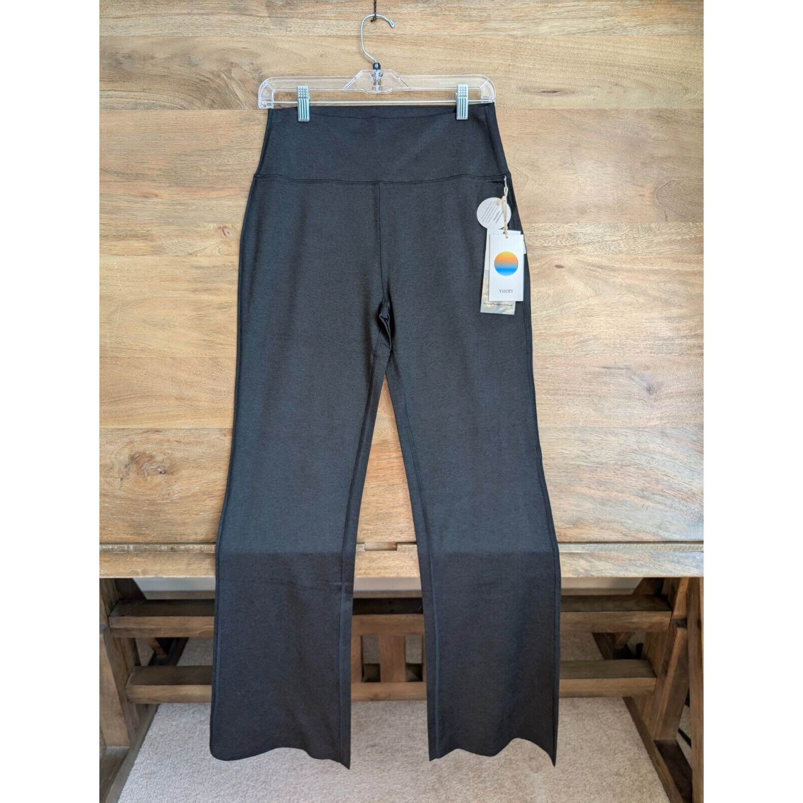 Vuori Halo Performance Pants Womens Large Black Stretch Yoga Training High Waist