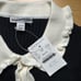 J. Crew Crewcuts Ruffle Polo Sweater Girls' Size Large in Black & Ivory NWT!
