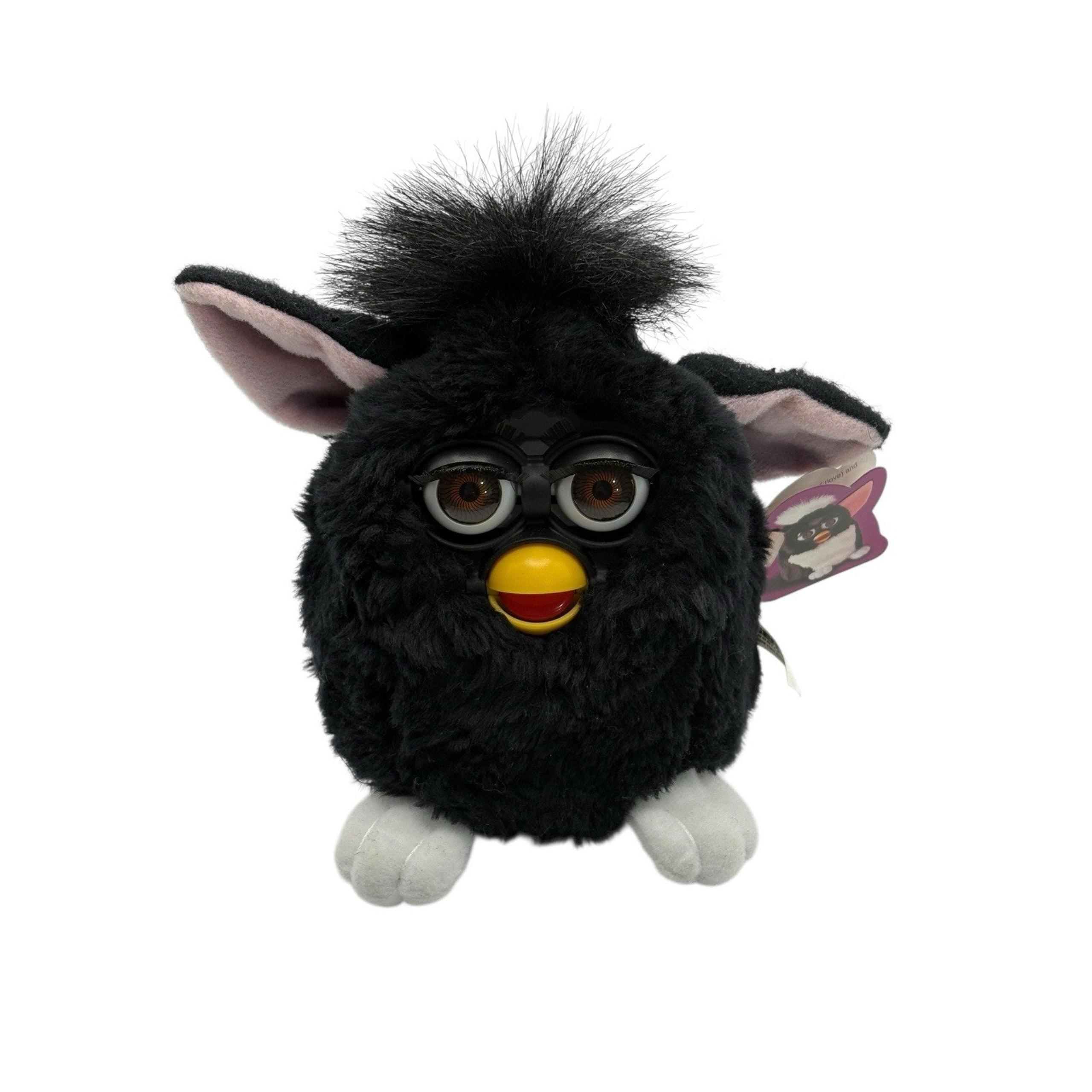 Vintage 1998 Furby Model 70-800 Grey Eyes Black & White Fur Pink Ears New In Box