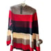 Ann Taylor Wool Blend Medium, Petite Stripe Blocked Sweater