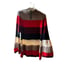 Ann Taylor Wool Blend Medium, Petite Stripe Blocked Sweater