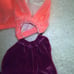 Rare Velvet Victoria Secret PINK 1pc Velvet Bikini Large