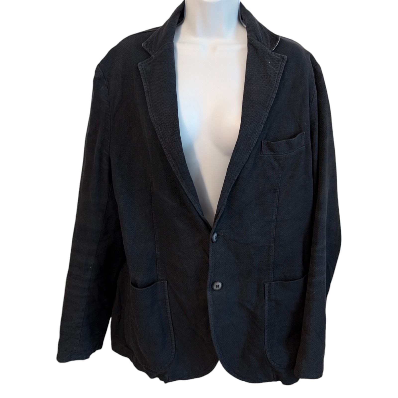Vtg NAZARENO GABRIELLI Gray Blazer Jacket Cotton 2 Button Italy Men's