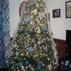 133 Pcs Christmas Ornaments, Assorted Shatterproof Christmas Ornaments, Blue