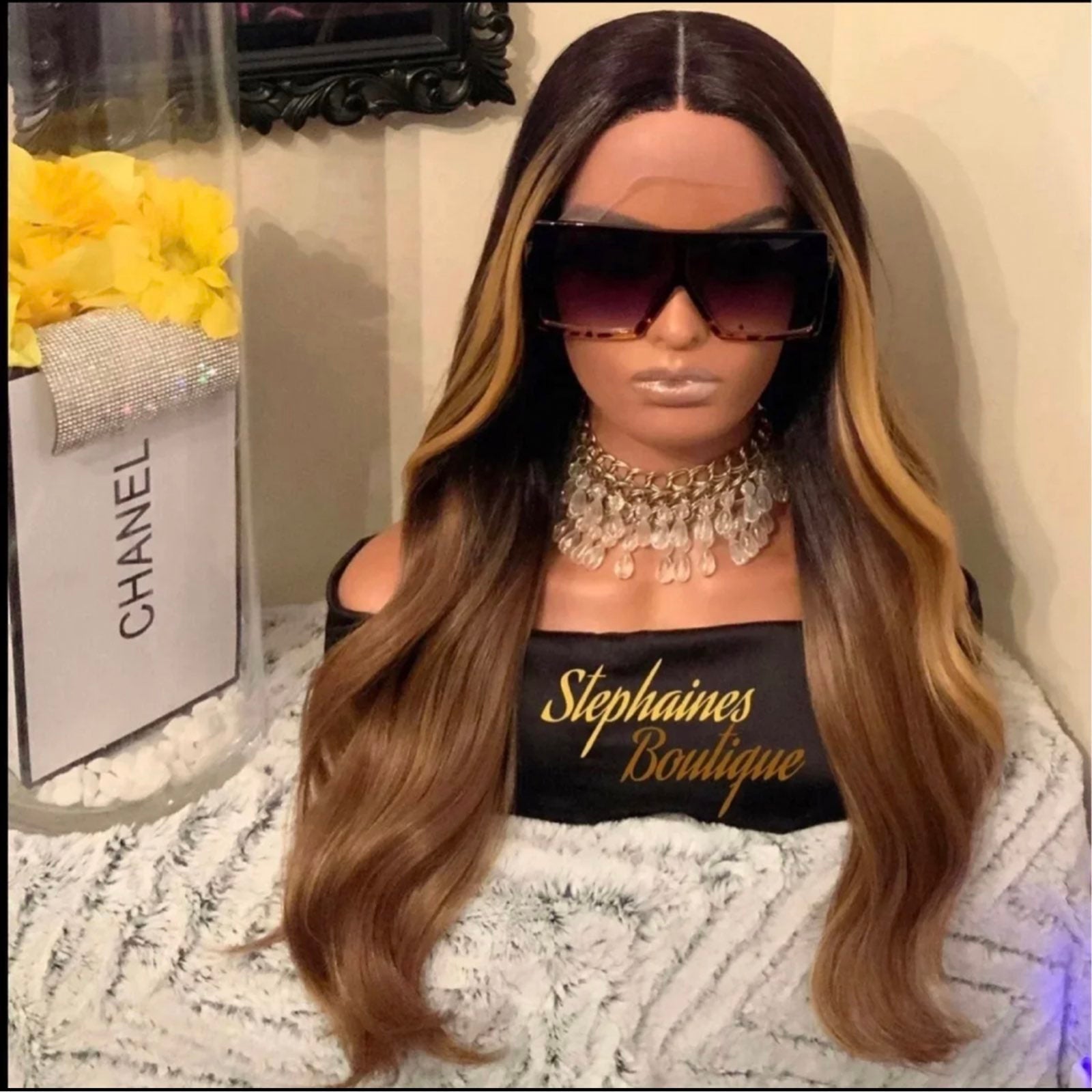Human Hair blended lace front wig ❤️