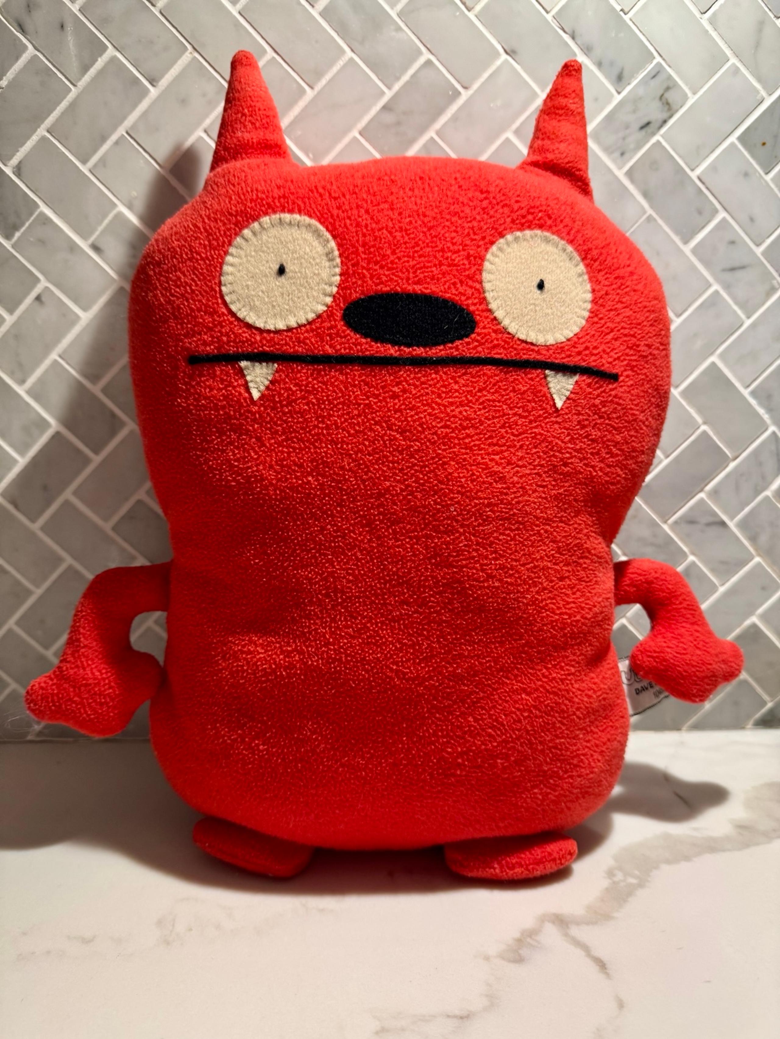 Uglydoll Dave Darinko Plush Toy 14” Red Monster 2012 Collectible Stuffed Animal
