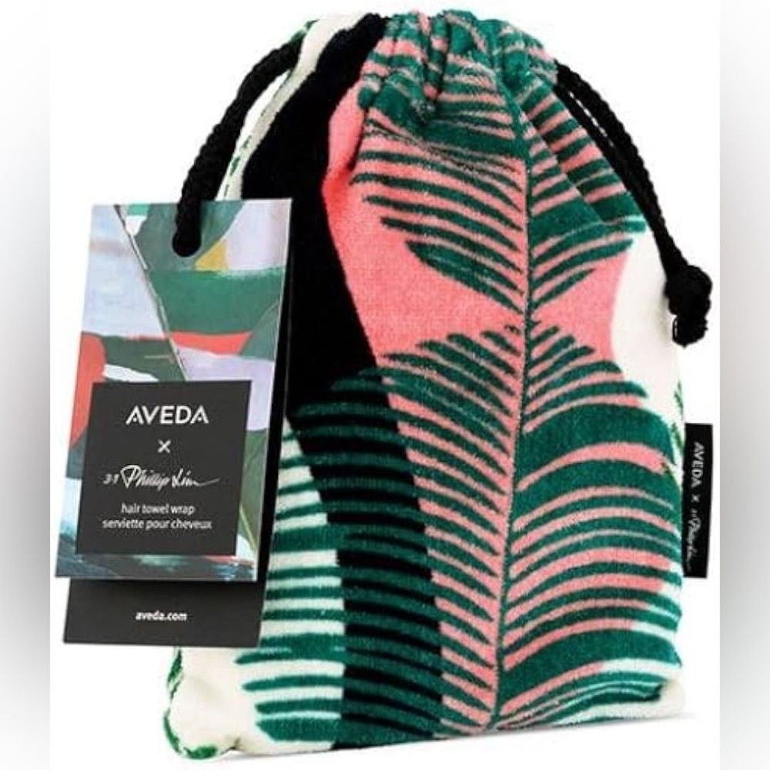 Aveda Plush Hair Towel Wrap Limited Edition W/3.1 Phillip Lim Tropical Hawaiian