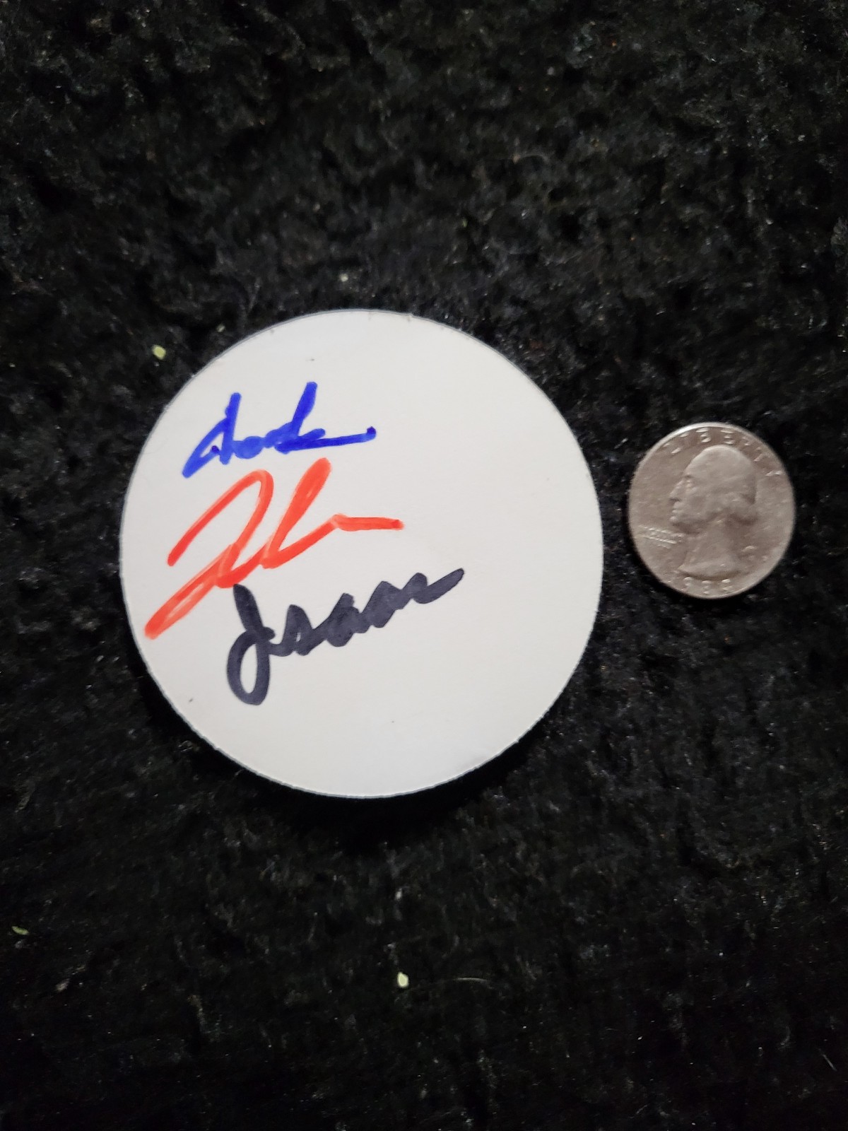 RARE Autographed sticker cars and cameras