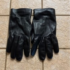 Coach black Leather Gloves XL