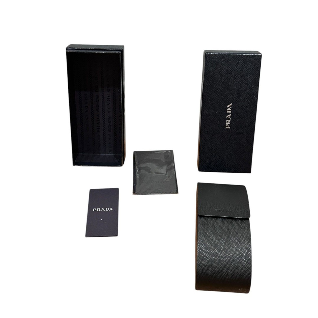 NEW PRADA AUTHENTIC EYEGLASSES SUNGLASSES BLACK LARGE MAGNETIC CASE CLOTH