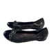 AGL Women Patent Leather Cap Toe Leopard Ballet Flats 36.5