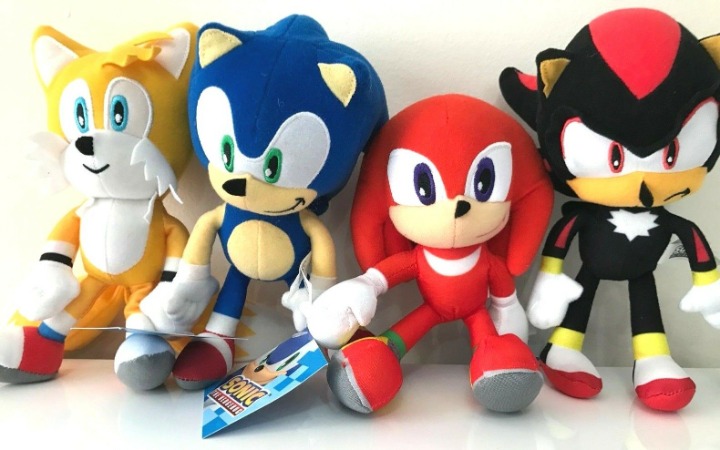 Set of 4 Sonics Plush Toys Large