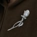 Multiple use baroque pearl fireball rose shape brooch/pin