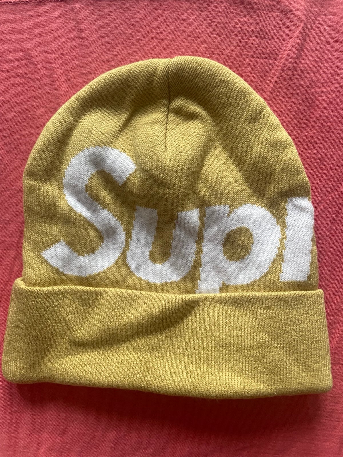 Supreme Big Logo Beanie (FW23) Black - FW23 - US