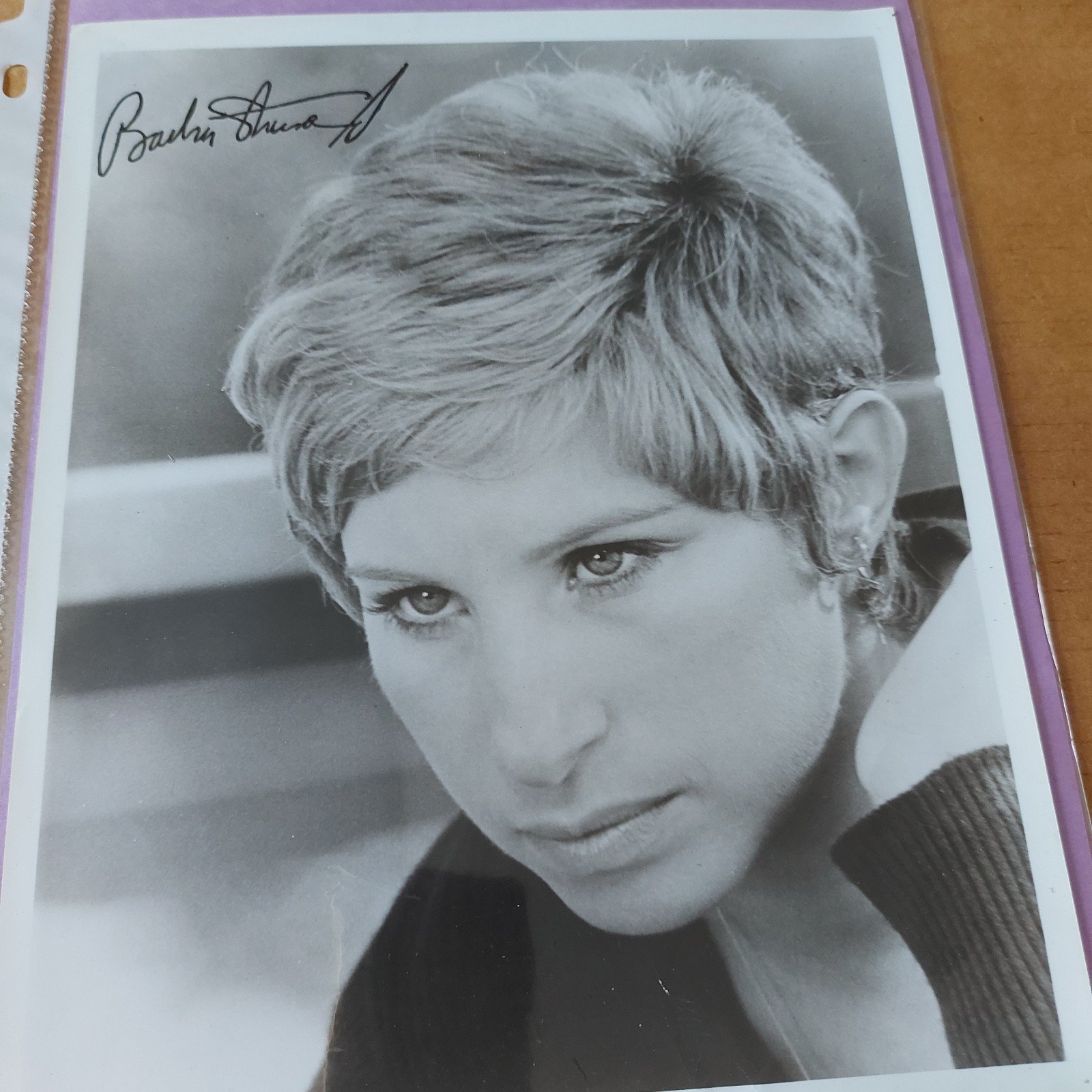 SIGNED Photo Barbra Striesand