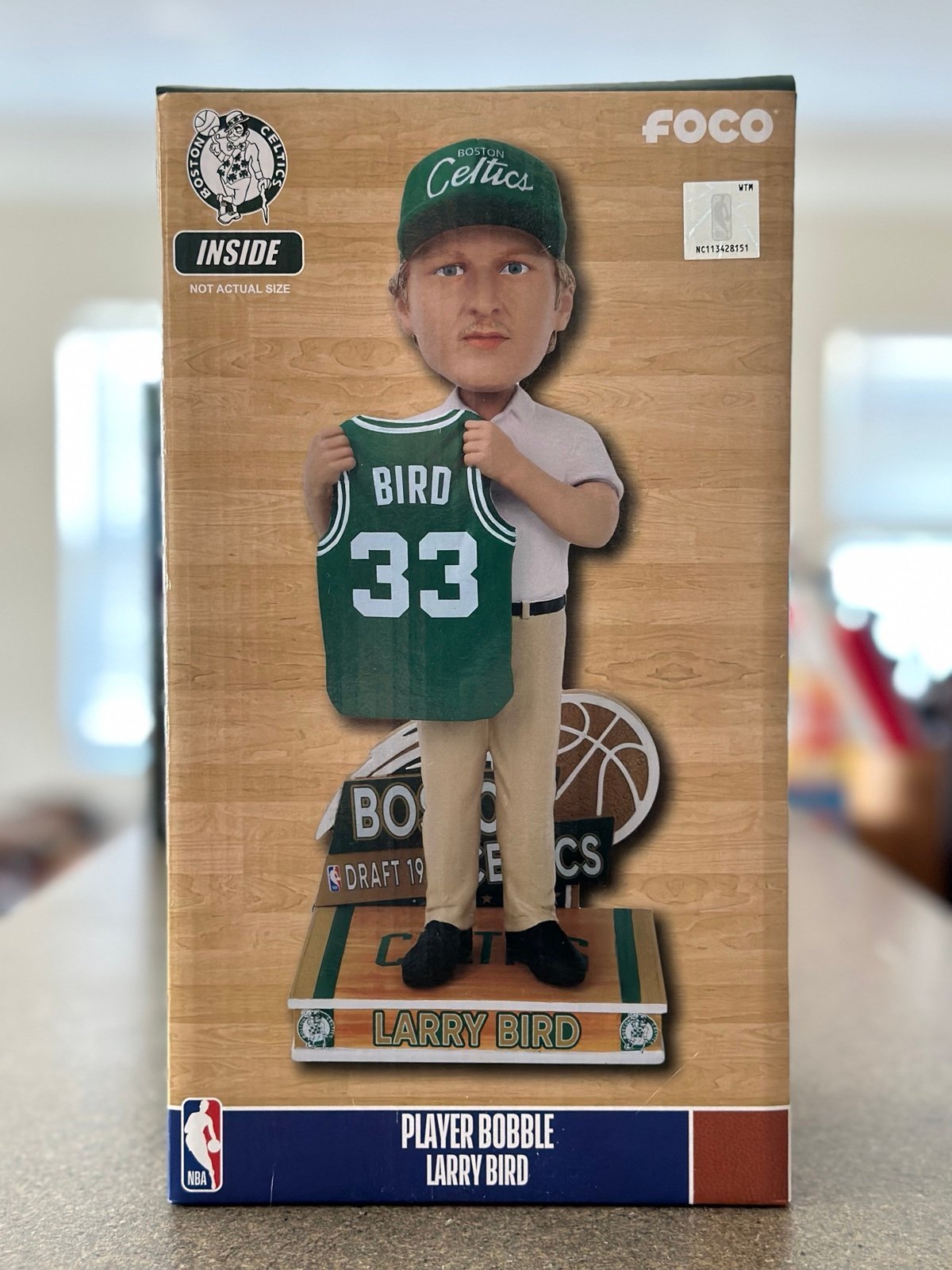 Larry Bird Boston Celtics 1978 Draft Pick Bobblehead FOCO NEW ORIG BOX #224 NIB