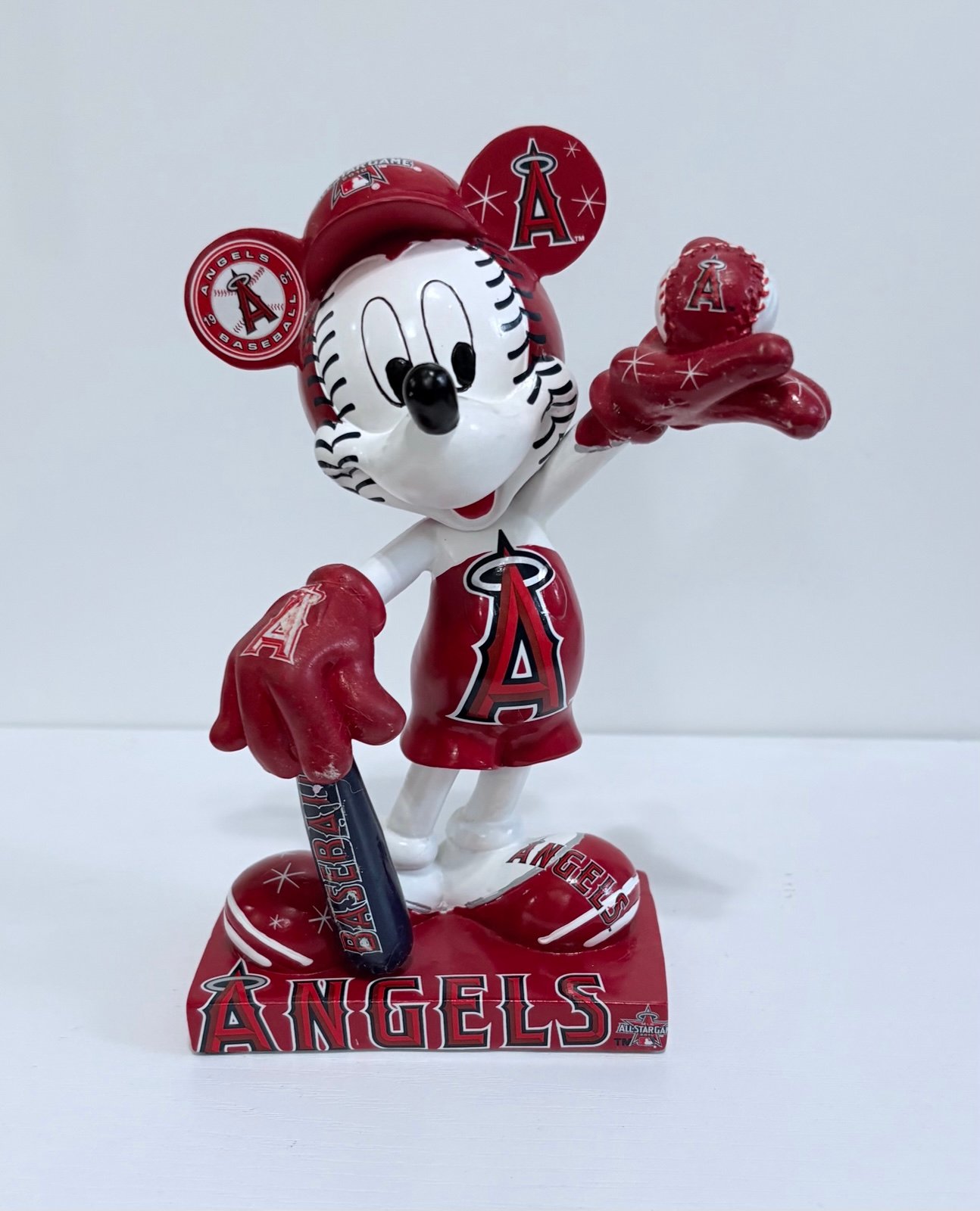 Disney MBL All-Stars Los Angeles Angels Mickey Mouse Figurine