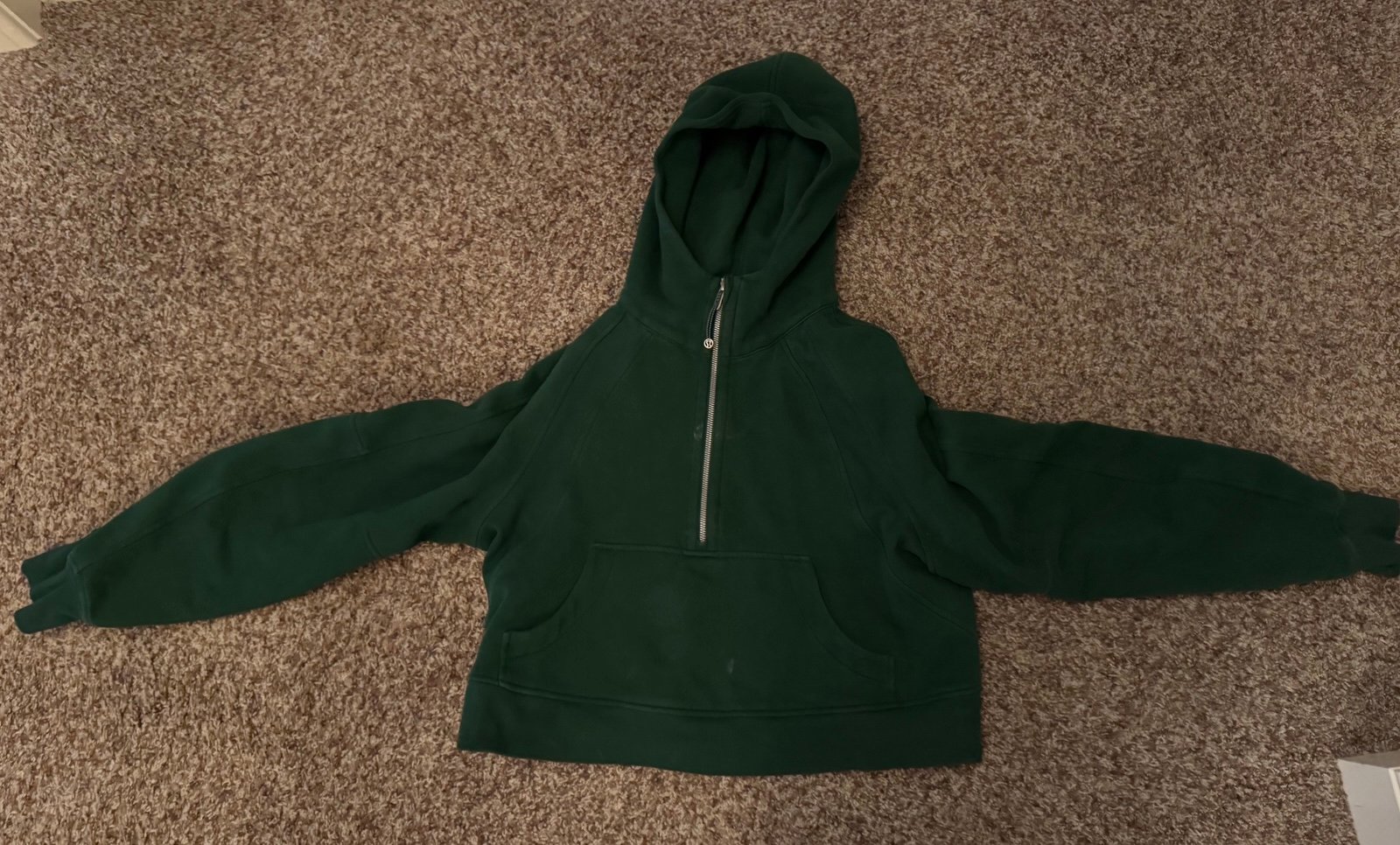 Lululemon 1/2 oversized Hooded scuba