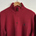 Polo Ralph Lauren Pony Logo 1/4 Zip Fleece Sweater Sweatshirt Red Men’s
