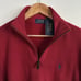 Polo Ralph Lauren Pony Logo 1/4 Zip Fleece Sweater Sweatshirt Red Men’s