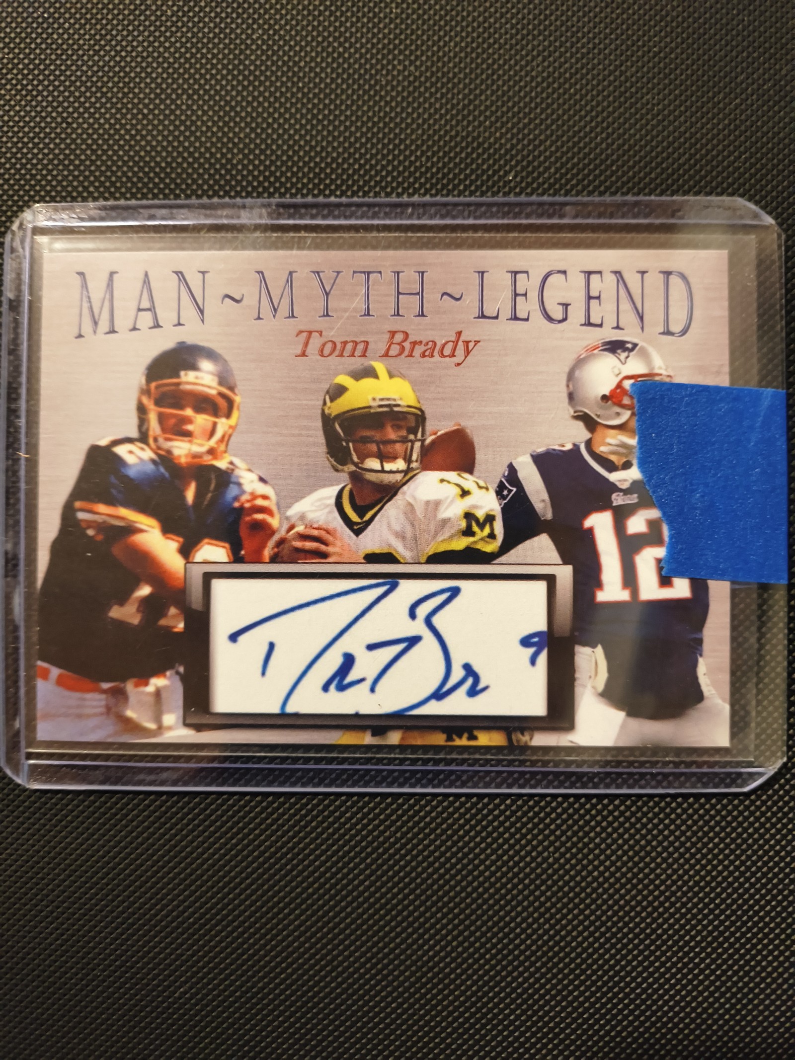 Tom Brady Card Drew Brees Facsimile Auto