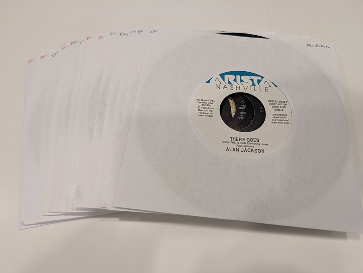 Alan Jackson Vinyl 7 Singles Collection x 13 (high-grade set; EX to NM- discs)